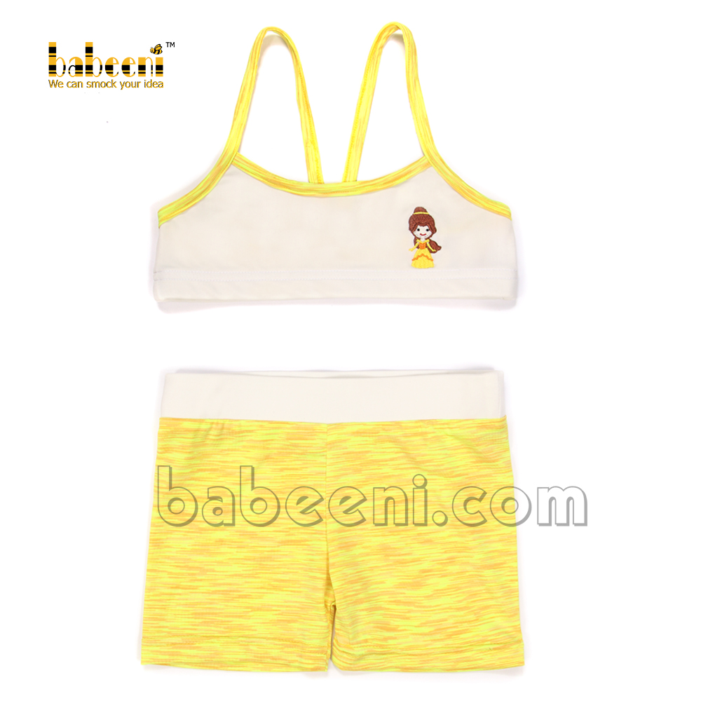 Yellow princess girl sport clothing - KC 06